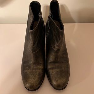 Cole Haan Cassidy bootie. Size 10M. Nike air soles. Metallic brown.